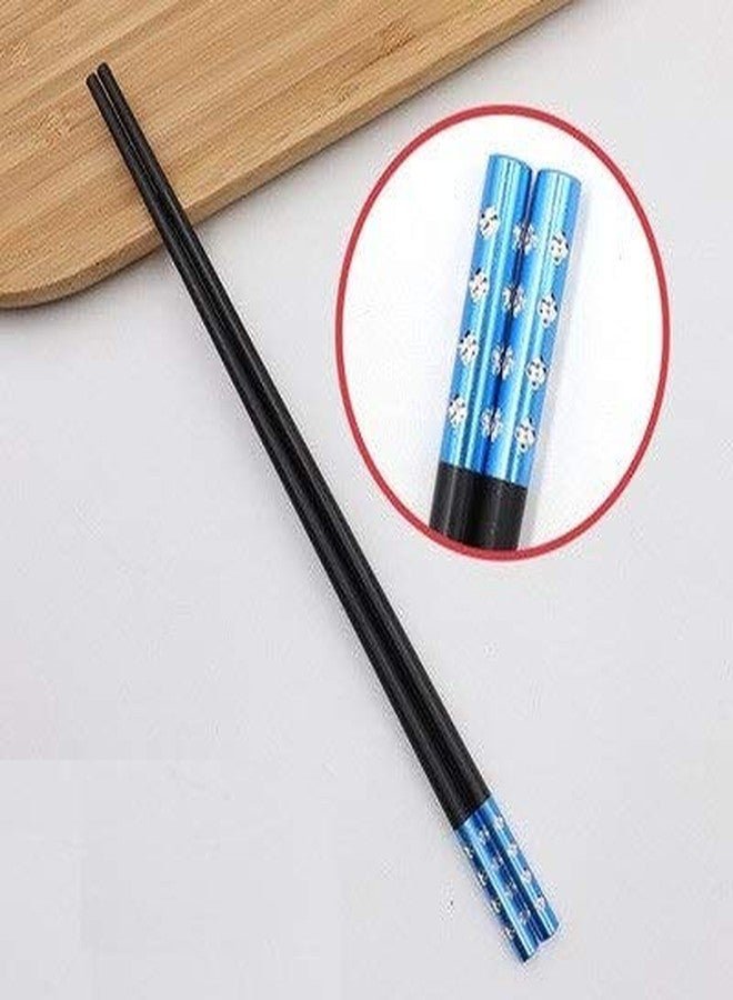 Iktu 5 Pairs Reusable Chopsticks Set - Fiberglass Japanese Chopsticks, Lightweight Easy to Use Chop Sticks with Case for Sushi, Noodles and Other Asian Food (Black Diamond) - Image 4